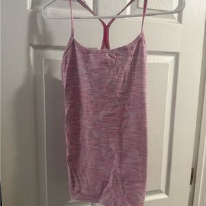 Lululemon Pink Tank Top with built in bra no pads